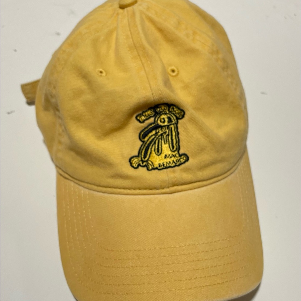 Yellow Embroidered Women's Cap
